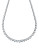 Crislu 25.80 Cttw Riviera Tennis Necklace With Graduating Round Cut Cubic Zirconia Stones - SILVER