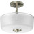 Alexa Collection Brushed Nickel 2-light Semi-flushmount