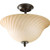 Kensington Collection Forged Bronze 2-light Semi-flushmount