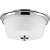 Lahara Collection Chrome 2-light Flushmount