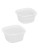 Corningware French White 7oz Square Ramekin Twin Pack - WHITE - 7