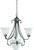 Torino Collection Brushed Nickel 3-light Chandelier