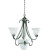 Torino Collection Brushed Nickel 3-light Chandelier