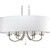 Nisse Collection Polished Nickel 6-light Chandelier