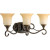 Kensington Collection Forged Bronze 3-light Wall Bracket