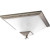 North Park Collection Brushed Nickel 2-light Flushmount