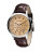 Emporio Armani Emporio Armani Mens's Large Round Amber Dial with Chronograph - BROWN