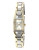 Anne Klein Two Tone Shiny Tank Watch - TWO TONE COLOUR