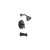 Kingsley Posi-Temp Tub/Shower Faucet Trim (Trim Only) - Wrought Iron Finish