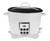 White Multifunction Digital Rice Cooker with Retractable Power Cord