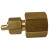 Tube to Female Pipe Couplings-with Brass Insert (3/8 x 1/2)
