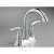 Triumph 4 Inch 2-Handle Mid-Arc Bathroom Faucet in Chrome