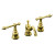 Iv Georges Brass Widespread Lavatory Faucet With Lever Handles In Vibrant Polished Brass