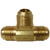 Brass flare 3-end Tee 3/8 Inches