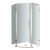 Neoscape 36 In. x 36 In. 72 In. Completely Frameless Neo-Angle Shower Enclosure in Stainless Steel