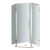 Neoscape 38 In. x 38 In. 72 In. Completely Frameless Neo-Angle Shower Enclosure in Stainless Steel