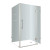 Avalux GS 48 In. x 36 In. x 72 In. Completely Frameless Shower Enclosure with Glass Shelves in Chrome