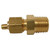 Tube to Male Pipe Connector with Brass Insert (1/4 x 1/2)