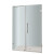 Nautis 49 In. x 72 In. Completely Frameless Hinged Shower Door in Chrome