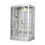 52 Inch x 39 Inch x 85 Inch Steam Shower Enclosure Kit with 24 Body Jets in White with Left Drain