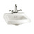 Comrade Wall-Mount Bathroom Sink for Wall Hanger in White
