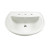 Cadet 6 Inch Pedestal Sink Basin with 8 Inch Faucet Centers in White