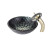 Kratos Glass Vessel Sink and Waterfall Faucet Gold