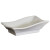 Above Counter Rectangle White Ceramic Vessel for Wall or Deck Mount Faucet Installation