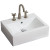 20.5 In. W X 16 In. D Above Counter Rectangle Vessel In White Color For 8 In. O.C. Faucet - Chrome