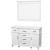 Berkeley 48 In. Vanity Cabinet with Mirror in White