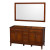 Hatton 59 In. Vanity with Mirror in Light Chestnut