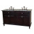 Cardiff 62 In. Double Vanity in Dark Mahogany with Granite Vanity Top in Black Galaxy