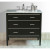 Whitney 36 Inch W x 22 Inch D x 36 Inch H Single Vanity in Black Finish with Italian Carrara White Marble Top and Mirror
