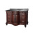 Estates Rich Mahogany  48 inches Vanity Combo with Black Granite Top