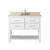 Brooks 42 In. Vanity in White with Marble Vanity Top in Gala Beige