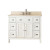 Hamilton 42 In. Vanity in French White with Marble Vanity Top in Gala Beige