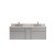 Tribeca 60 In. Vanity in Chilled Gray with Marble Vanity Top in Carrera White