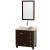 Acclaim 36 In. Single Vanity in Espresso with Top in Ivory with White Sink and Mirror
