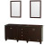Acclaim 80 In. Double Vanity with Mirrors in Espresso