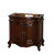 Edinburgh 36 In. Single Vanity in Cherry with Ivory Marble Top with Oval Sink and No Mirror