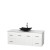 Centra 60 In. Single Vanity in White with Solid SurfaceTop with Black Granite Sink and No Mirror