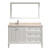 Lily 55 White / Beige Ensemble with Mirror and Faucet