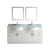 Zoe 72 White / Carrera Ensemble with Mirror and Faucet