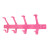 Bright pink hook rail