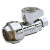 Compression Straight Stop Chrome - 1/2 in. x 3/8 in.