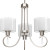 Invite Collection 3-light Brushed Nickel Chandelier