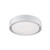 Saturn Collection 3 Light White Flushmount