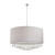 Penchant Collection 12 Light Chrome & White Pendant