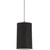 1 Light Dark Gray Linen Incandescent Pendant