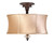 Chambord Collection 3-Light Semi-Flush Mount Weathered Copper Ceiling Fixture